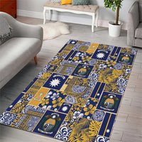 Ekamawir omo Nauru Area Rug Pacific Patchwork Xmas Vibes - Polynesian Pride