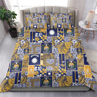 Ekamawir omo Nauru Bedding Set Pacific Patchwork Xmas Vibes - Polynesian Pride