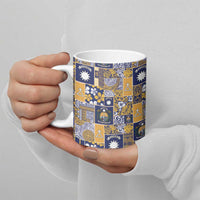 Ekamawir omo Nauru Ceramic Mug Pacific Patchwork Xmas Vibes - Polynesian Pride