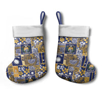 Ekamawir omo Nauru Christmas Stocking Pacific Patchwork Xmas Vibes - Polynesian Pride