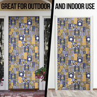 Ekamawir omo Nauru Door Cover Pacific Patchwork Xmas Vibes - Polynesian Pride