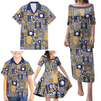 Ekamawir omo Nauru Family Matching Puletasi and Hawaiian Shirt Pacific Patchwork Xmas Vibes - Polynesian Pride