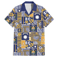 Ekamawir omo Nauru Family Matching Puletasi and Hawaiian Shirt Pacific Patchwork Xmas Vibes - Polynesian Pride