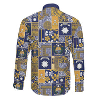 Ekamawir omo Nauru Family Matching Puletasi and Hawaiian Shirt Pacific Patchwork Xmas Vibes - Polynesian Pride