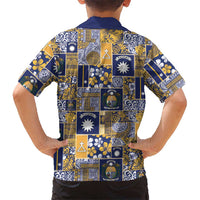 Ekamawir omo Nauru Hawaiian Shirt Pacific Patchwork Xmas Vibes - Polynesian Pride