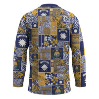 Ekamawir omo Nauru Hockey Jersey Pacific Patchwork Xmas Vibes - Polynesian Pride