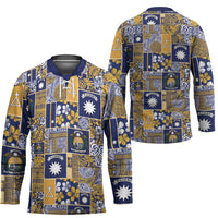 Ekamawir omo Nauru Hockey Jersey Pacific Patchwork Xmas Vibes - Polynesian Pride