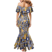 Ekamawir omo Nauru Mermaid Dress Pacific Patchwork Xmas Vibes - Polynesian Pride