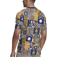 Ekamawir omo Nauru Rugby Jersey Pacific Patchwork Xmas Vibes - Polynesian Pride