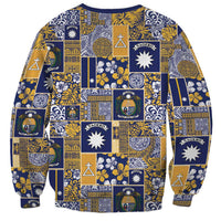 Ekamawir omo Nauru Sweatshirt Pacific Patchwork Xmas Vibes - Polynesian Pride