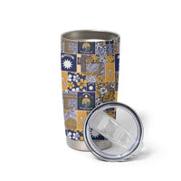 Ekamawir omo Nauru Tumbler Cup Pacific Patchwork Xmas Vibes - Polynesian Pride