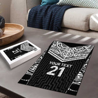 New Zealand Black Fern Custom Puzzle Maori Tukutuku Black-white Motif - Polynesian Pride