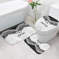 New Zealand Koru Fern Custom Bathroom Set Simple Taniko Motif LT9 - Polynesian Pride