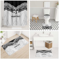 New Zealand Koru Fern Custom Bathroom Set Simple Taniko Motif LT9 - Polynesian Pride