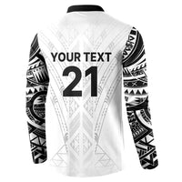 New Zealand Koru Fern Custom Button Sweatshirt Simple Taniko Motif