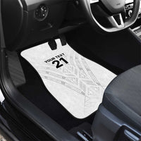 New Zealand Koru Fern Custom Car Mats Simple Taniko Motif