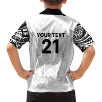 New Zealand Koru Fern Custom Family Matching Long Sleeve Bodycon Dress and Hawaiian Shirt Simple Taniko Motif