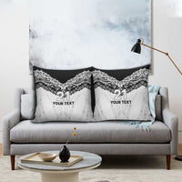 New Zealand Koru Fern Custom Pillow Cover Simple Taniko Motif - Polynesian Pride