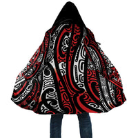 New Zealand Maori Taniko Cloak Red Kowhaiwhai Puhoro - Polynesian Pride
