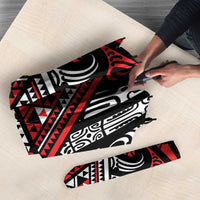 New Zealand Maori Taniko Umbrella Red Kowhaiwhai Puhoro LT9 - Polynesian Pride