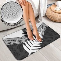 New Zealand Silver Fern Bathroom Set Maori Koru Mixed Taniko Pattern LT9 - Polynesian Pride