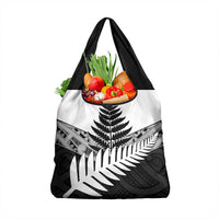 New Zealand Silver Fern Grocery Bag Maori Koru Mixed Taniko Pattern