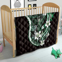 Samoa Siapo Tribal Pattern Quilt Forest Green Polynesian Plumeria Tapa Motif LT9 - Polynesian Pride