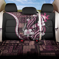 Samoa Siapo Tribal Pattern Back Car Seat Cover Violet Polynesian Plumeria Tapa Motif LT9 One Size Violet - Polynesian Pride