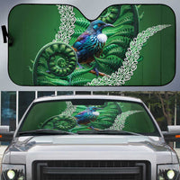 Tui Bird Koru Silver Fern Aotearoa Auto Sun Shade