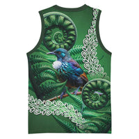 Tui Bird Koru Silver Fern Aotearoa Basketball Jersey