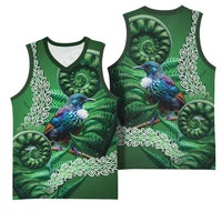 Tui Bird Koru Silver Fern Aotearoa Basketball Jersey
