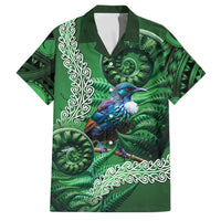 Tui Bird Koru Silver Fern Aotearoa Family Matching Summer Maxi Dress and Hawaiian Shirt