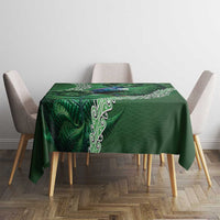 Tui Bird Koru Silver Fern Aotearoa Tablecloth LT9 - Polynesian Pride