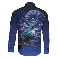 Tui Bird Matariki Galaxy Family Matching Tank Maxi Dress and Hawaiian Shirt Koru Silver Fern Aotearoa