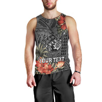 Personalised Hawaii Shaka Surf Hand Sign Men Tank Top Polynesian Vintage Vibes LT9 - Polynesian Pride