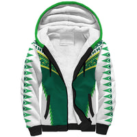 Polynesian Pride Cook Islands Rugby Sherpa Hoodie No1 LT9 Unisex Green - Polynesian Pride