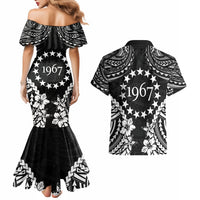 Cook Islands Ra o te Ui Ariki Est 1967 Couples Matching Mermaid Dress and Hawaiian Shirt LT9 - Polynesian Pride