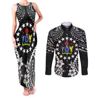 Cook Islands Ra o te Ui Ariki Est 1967 Couples Matching Tank Maxi Dress and Long Sleeve Button Shirt
