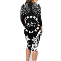Cook Islands Ra o te Ui Ariki Est 1967 Family Matching Long Sleeve Bodycon Dress and Hawaiian Shirt