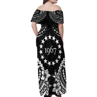 Cook Islands Ra o te Ui Ariki Est 1967 Family Matching Off Shoulder Maxi Dress and Hawaiian Shirt
