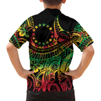 Cook Islands 15 Stars Hawaiian Shirt Kuki Airani Polynesian Tribal Wave Tattoo