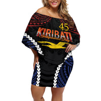 Kiribati 45th Anniversary Independence Day Off Shoulder Short Dress Since 1979