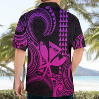 King Kamehameha Day Hawaii Hawaiian Shirt Paradise of the Pacific Tribal Kakau with Kanaka Maoli - Pink Gradient LT9 - Polynesian Pride