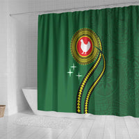 Manua Islands Polynesian Style Shower Curtain