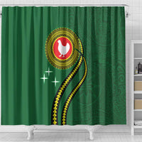 Manua Islands Polynesian Style Shower Curtain