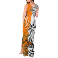 Fiji Australia Rugby Tank Maxi Dress World Cup 2023 Polynesia Tapa Mixed Indigenous Aboriginal LT9 - Polynesian Pride