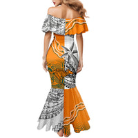 Personalised Fiji Australia Rugby Mermaid Dress World Cup 2023 Polynesia Tapa Mixed Indigenous Aboriginal LT9 - Polynesian Pride
