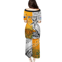 Personalised Fiji Australia Rugby Puletasi World Cup 2023 Polynesia Tapa Mixed Indigenous Aboriginal LT9 - Polynesian Pride