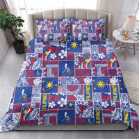 Filipino Maligayang Pasko Bedding Set Pacific Patchwork Xmas Vibes - Polynesian Pride