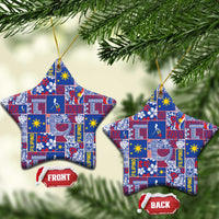 Filipino Maligayang Pasko Ceramic Ornament Pacific Patchwork Xmas Vibes - Polynesian Pride